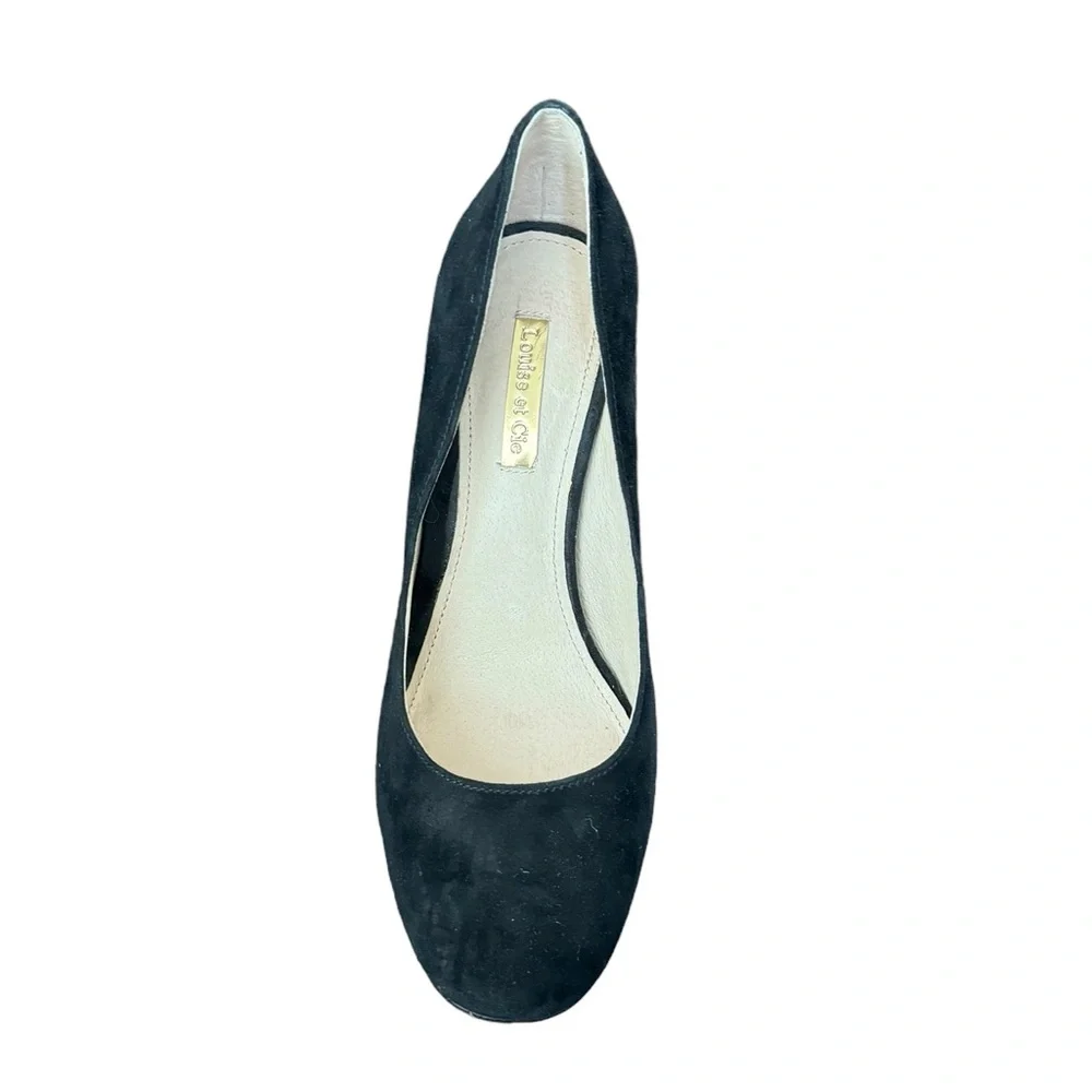 Louise Et Cie Suede Round Toe Pumps Size 6 - Picture 4 of 9